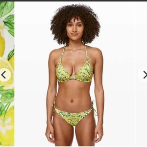 Lululemon Deep Sea Swim Top LuluLemons White Multi 6/8